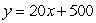 <strong>Alberto earns a weekly salary of $500 plus 20% of his sales volume. Write an equation describing the total weekly earnings for x dollars in sales.</strong> A) B) C) D) E)