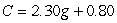 <strong>In the problem below, state whether the described change gives a parallel line or a steeper line and write the new equation. The total cost, in dollars, of gasoline is C = 2.30g, where g is in gallons. The gasoline rises in price by $0.80 per gallon.</strong> A) parallel; B) steeper; C) parallel; C = 3.20g + 0.80 D) steeper; C = 3.10g E) parallel; C = 3.10g