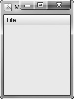 Write the statement that will provide a shortcut menu key for a menu named myShortcutMenu . When a user presses Alt+F on the keyboard, the statement will set the F in File (shown in the above figure) as the mnemonic.