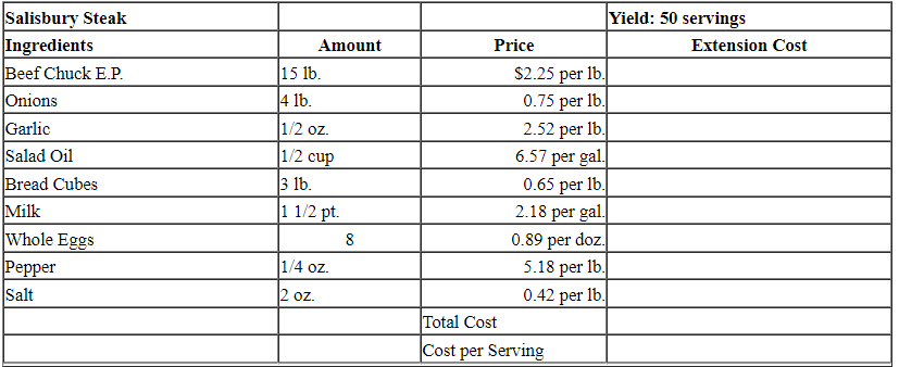 Find the cost. Take out to 3 decimal places (mill).