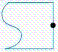 <strong>Determine the rotation image of figure below if it is rotated 270 degrees clockwise about point A. </strong> A) B) C) D) E) 