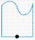 <strong>Determine the rotation image of figure below if it is rotated 270 degrees clockwise about point A. </strong> A) B) C) D) E) 