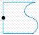 <strong>Determine the rotation image of figure below if it is rotated 270 degrees clockwise about point A. </strong> A) B) C) D) E) 