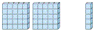 <strong>Represent the following number in base 5 by sketching a manipulative. 2405 </strong> A) B) C) D) E)