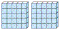 <strong>Represent the following number in base 5 by sketching a manipulative. 2405 </strong> A) B) C) D) E)