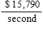 <strong>The average price of a 30 -second commercial during a popular sitcom last year was $ 473,700 . Find the price per second. </strong> A) B) C) D) E)