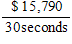 <strong>The average price of a 30 -second commercial during a popular sitcom last year was $ 473,700 . Find the price per second. </strong> A) B) C) D) E)