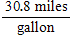 <strong>An automobile was driven 338.8 miles on 11 gallons of gas. Find the number of miles driven per gallon of gas. </strong> A) B) C) D) E)