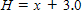 <strong>A tree grows 3.0 feet during the first year of its life and grows one half foot per year each year after the first year. Translate the rule that calculates the height of the tree H in terms the age of the tree x in years into an equation. </strong> A) B) C) D) E) 