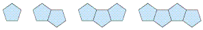 <strong>What if we made a pattern by joining pentagons? If the length of each side of the pentagon is 1 unit, then what would be the perimeter of 10 pentagons joined together? </strong> A) 32 B) 20 C) 28 D) 50 E) 30