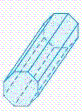 <strong>Name the figure below. </strong> A) triangular prism B) octagonal prism C) right cylinder D) rectangular prism E) cube