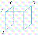 <strong>Assume that the cube is 9 meters on each side. What would the distance be if you went from A to B and then from B to C and then from C to D ? </strong> A) 36 meters B) 35 meters C) 9 meters D) 18 meters E) 27 meters