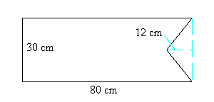 <strong>Find the area of the figure below. </strong> A) 2040 cm<sup>2</sup> B) 2310 cm<sup>2</sup> C) 2220 cm<sup>2</sup> D) 2256 cm<sup>2</sup> E) 2400 cm<sup>2</sup>
