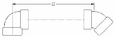 Use Data Sheet 5. Mixed number Example: 2-1/3 Put a dash between the whole number and the fraction.Simple Fraction Example: 2/3 3/4 copper tubing 3/4 copper, 90 ell 3/4 copper, 45 ell Find the end-to-end measure of the tube.