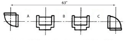 Use Data Sheet 5 and 7.Mixed number Example: 2-1/3 Put a dash between the whole number and the fraction.Simple Fraction Example: 2/3 3/4 copper pipe is divided into three equal segments.c-c = 63 inches long 3/4 copper, 90 ell 3/4 copper, tee Find the end-to-end measure of pipe B.