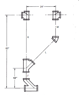 Refer to the figure. Assume 2 Threaded. Find e-e of pipe.