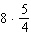 <strong>Translate the word statement to a numerical statement. Eight times the difference of 4 from 5</strong> A) B) C) D) E)