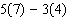 Evaluate the following expression.