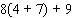 Evaluate the following expression.