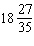 Change the mixed number to an improper fraction.