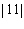 The simplified form of the expression is 11.