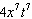 <strong>Use the definition of exponent and the addition law of exponents to multiply the algebraic expression. </strong> A) B) C) D) E)