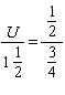 Solve the proportion. U = __________