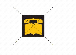 <strong>Select the figure that shows the correct line(s) of symmetry for the illustration. </strong> A) B) C) D) E)