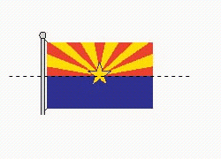 <strong>Select the figure that shows the correct line(s) of symmetry for the illustration of the flag, without its flagpole. . </strong> A) B) C) D) E)