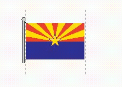 <strong>Select the figure that shows the correct line(s) of symmetry for the illustration of the flag, without its flagpole. . </strong> A) B) C) D) E)