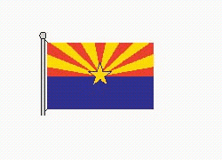 <strong>Select the figure that shows the correct line(s) of symmetry for the illustration of the flag, without its flagpole. . </strong> A) B) C) D) E)
