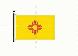 <strong>Select the figure that shows the correct line(s) of symmetry for the illustration of the flag, without its flagpole. </strong> A) B) C) D) E)