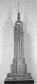 <strong>Does the picture illustrate a line symmetry? Empire State Building, New York City </strong> A) No, not symmetric B) Yes, symmetric