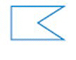 <strong>Name the polygon in the figure according to the number of sides. </strong> A) The figure is not a polygon. B) The figure is a triangle. C) The figure is a quadrilateral. D) The figure is a hexagon. E) The figure is a pentagon.