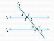 Find the measure of in the figure given that line is parallel to line and __________