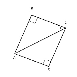 Name the corresponding parts in the triangles. \overline { A C } , __________ \overline { B C } __________ \overline { A B } __________ \angle B , \angle --------------- \angle B C A , \angle --------- \angle B A C , \angle -----------
