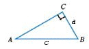 Find the sine, cosine, and tangent for the angle A where a = 1 and c = 5 Round your answers to four decimal places if necessary. \sin A = __________ \cos A \& __________ \tan A \approx __________