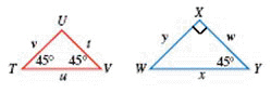 Tell whether it s possible to conclude that the triangles in the figure are similar. Enter similar , nonsimilar , or unknown , as your answer.