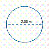 <strong>Find the perimeter or circumference of the figure. </strong> A) 6.28 m B) 3.14 m C) 8 m D) 6 m E) 6.91 m