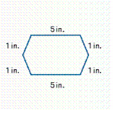 <strong>Find the distance around the exterior of the figure. </strong> A) 24 in. B) 15.7 in. C) 14 in. D) 3.1 in. E) 12 in.