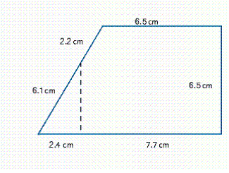 <strong>Find the distance around the exterior of the figure. Round approximate answers to one decimal place. </strong> A) 24.9 cm B) 78.3 cm C) 31.4 cm D) 18.4 cm E) 52.2 cm