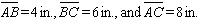 <strong>The perimeter of is 342 in. Find the lengths of the sides. </strong> A) B) C) D) E)