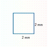 Find the perimeter or circumference of the figure. __________ mm
