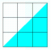 Estimate the area of the shaded figure to the nearest square centimeter. The grid lines in the figure are one centimeter apart.
