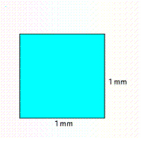  Find the area of the shaded region.   A = __________  \mathrm { mm } ^ { 2 }