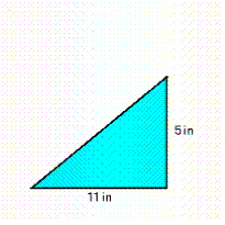 Find the area of the shaded region. If necessary, round to one decimal place. A = __________ \text { in } ^ { 2 }