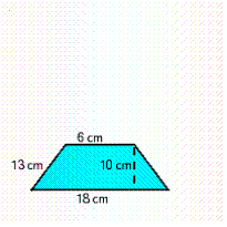  Find the area of the shaded region.   A = __________  \mathrm { cm } ^ { 2 }