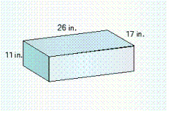 Find the volume of the solid.  