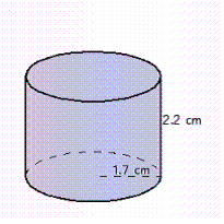 Find the volume of the solid correct to the nearest cubic unit. Use \pi = 3.14 or the value of \pi on your calculator.