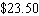 <strong>Find the sales tax for the item using a sales tax rate of 5%. Stereo, $469.95</strong> A) B) C) D) E)